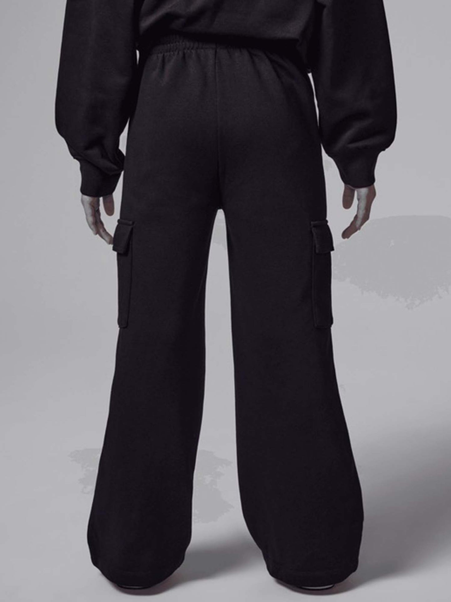 PANTALONE CARGO JORDAN DA BAMBINA NERO