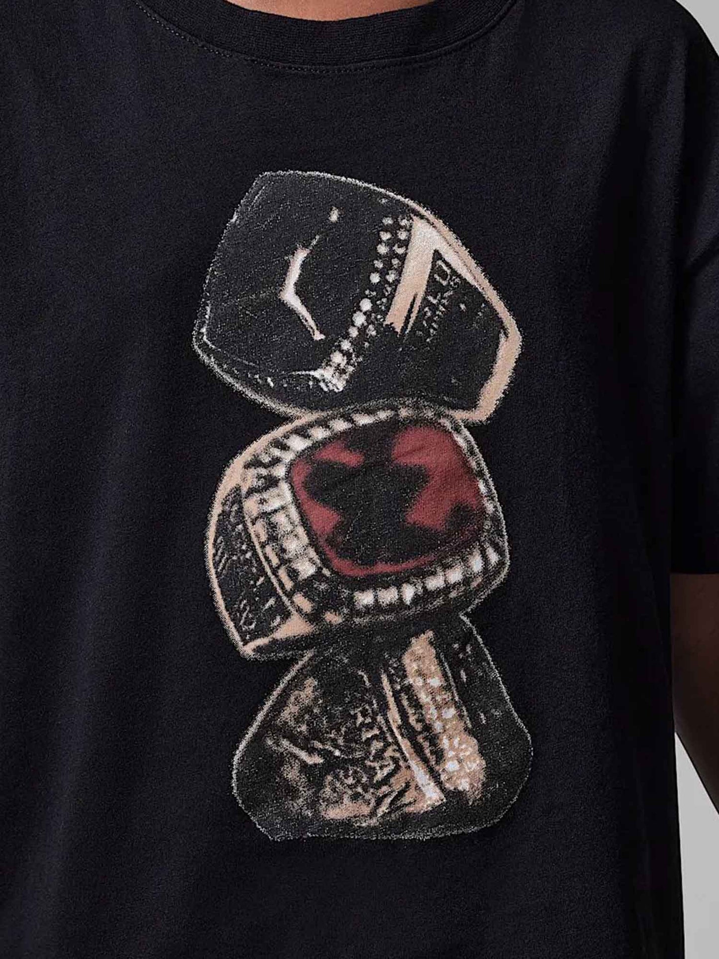 T-SHIRT JORDAN DA BAMBINA NERO