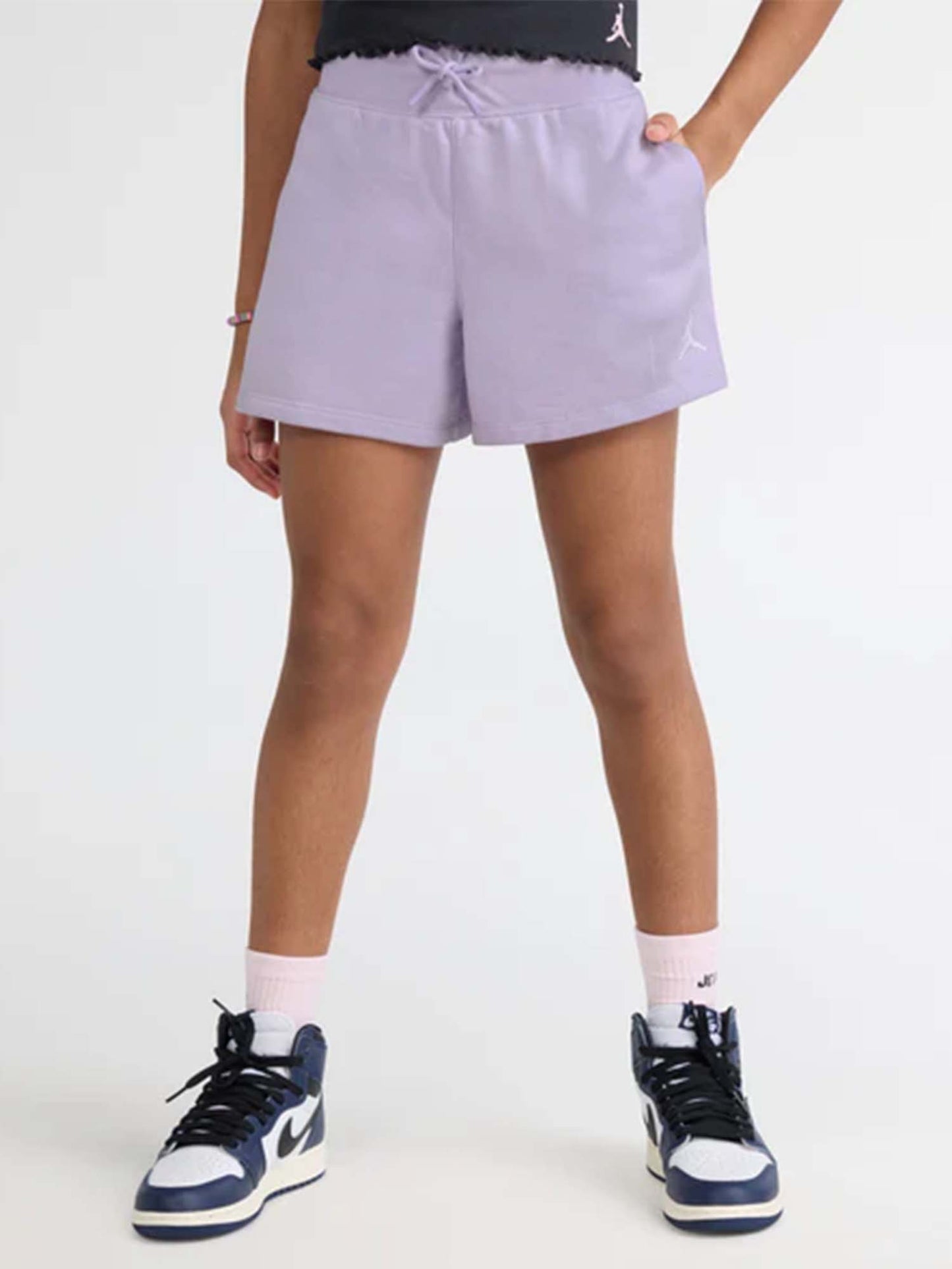 Short Jordan G. unisex bambino lilla per attività sportive estive
