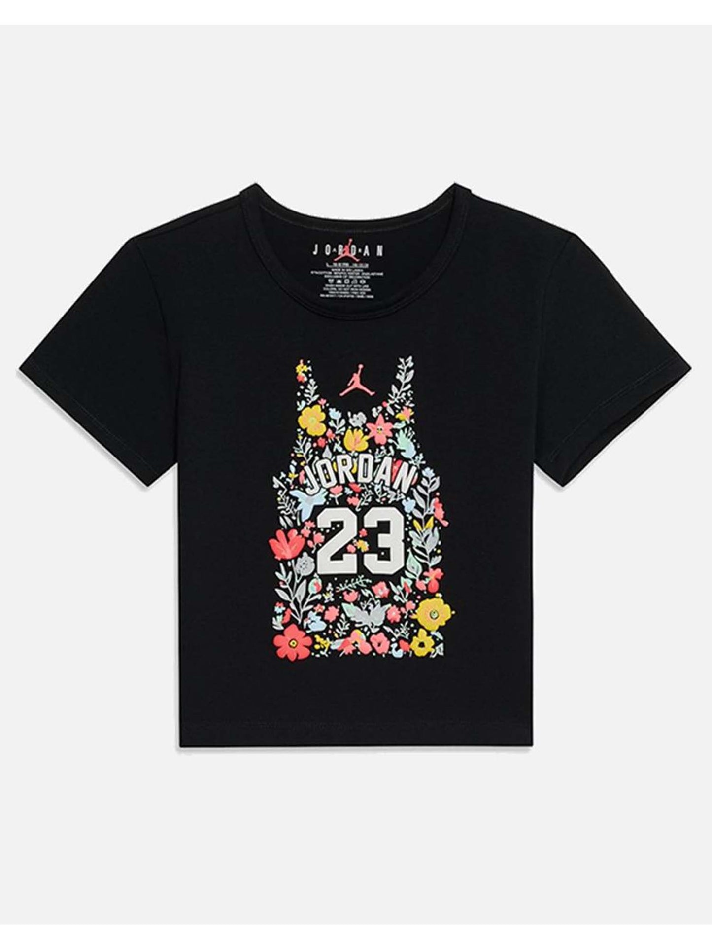 T-shirt Jordan a manica corta unisex bambino nera