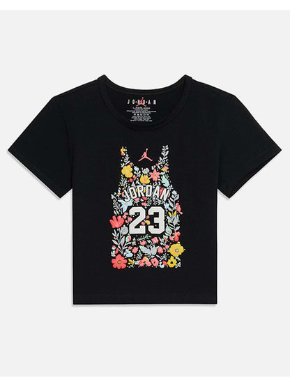 T-shirt Jordan a manica corta unisex bambino nera