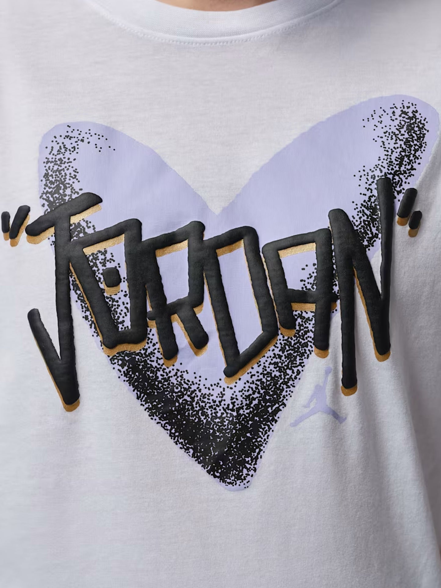 T-shirt Jordan Heart Sketch unisex bambino bianca da Nike