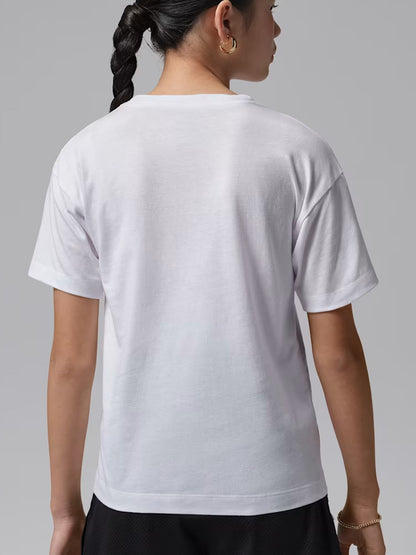 T-shirt Jordan Heart Sketch unisex bambino bianca da Nike