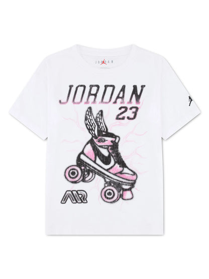 Nike Jordan G., t-shirt maniche lunghe unisex bambino bianca