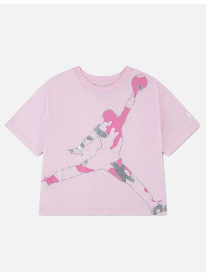 Nike Jordan G., t-shirt a maniche lunghe unisex bambino rosa