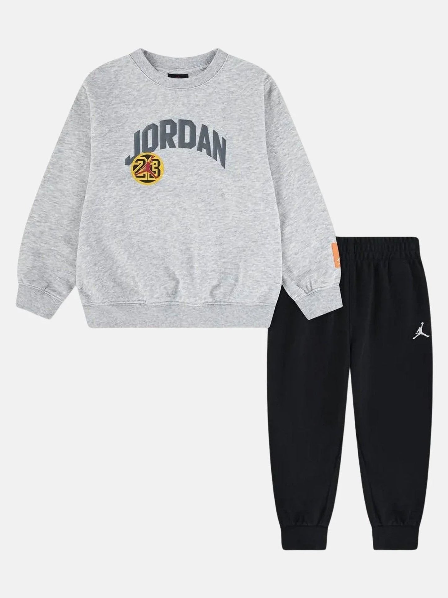 Tuta Jordan con cappuccio e stampa multicolore per bambino e bambina