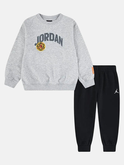 Tuta Jordan con cappuccio e stampa multicolore per bambino e bambina