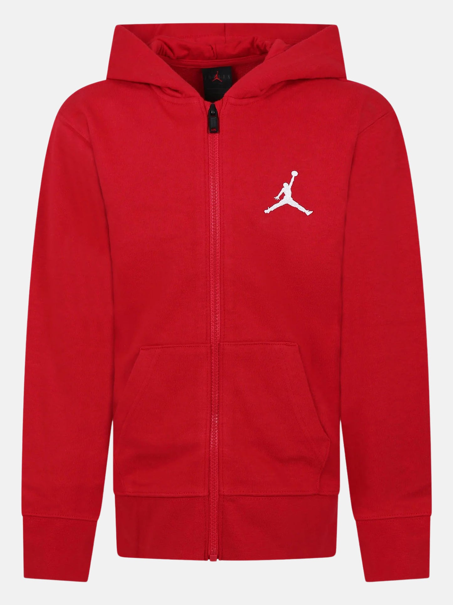 Felpa Jordan con zip rossa per bambino unisex