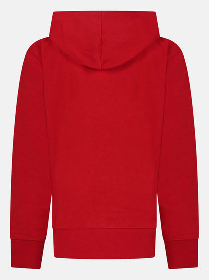 Felpa Jordan con zip rossa per bambino unisex