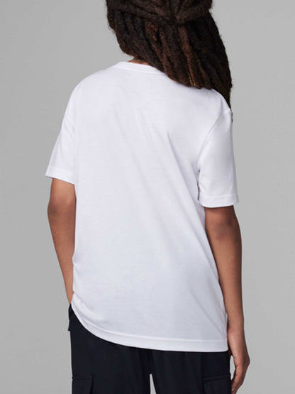 T-shirt Jordan Jumpman in cotone bianca per bambino unisex