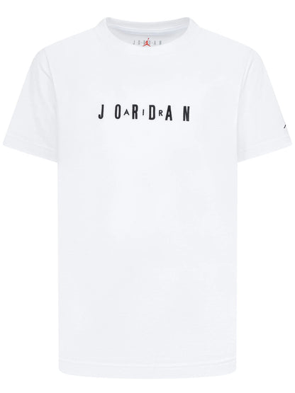 T-SHIRT LOGATA JORDAN DA BAMBINO BIANCO
