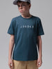 t-shirt-jordan-unisex-bambino-con-logo-ricamato-blu