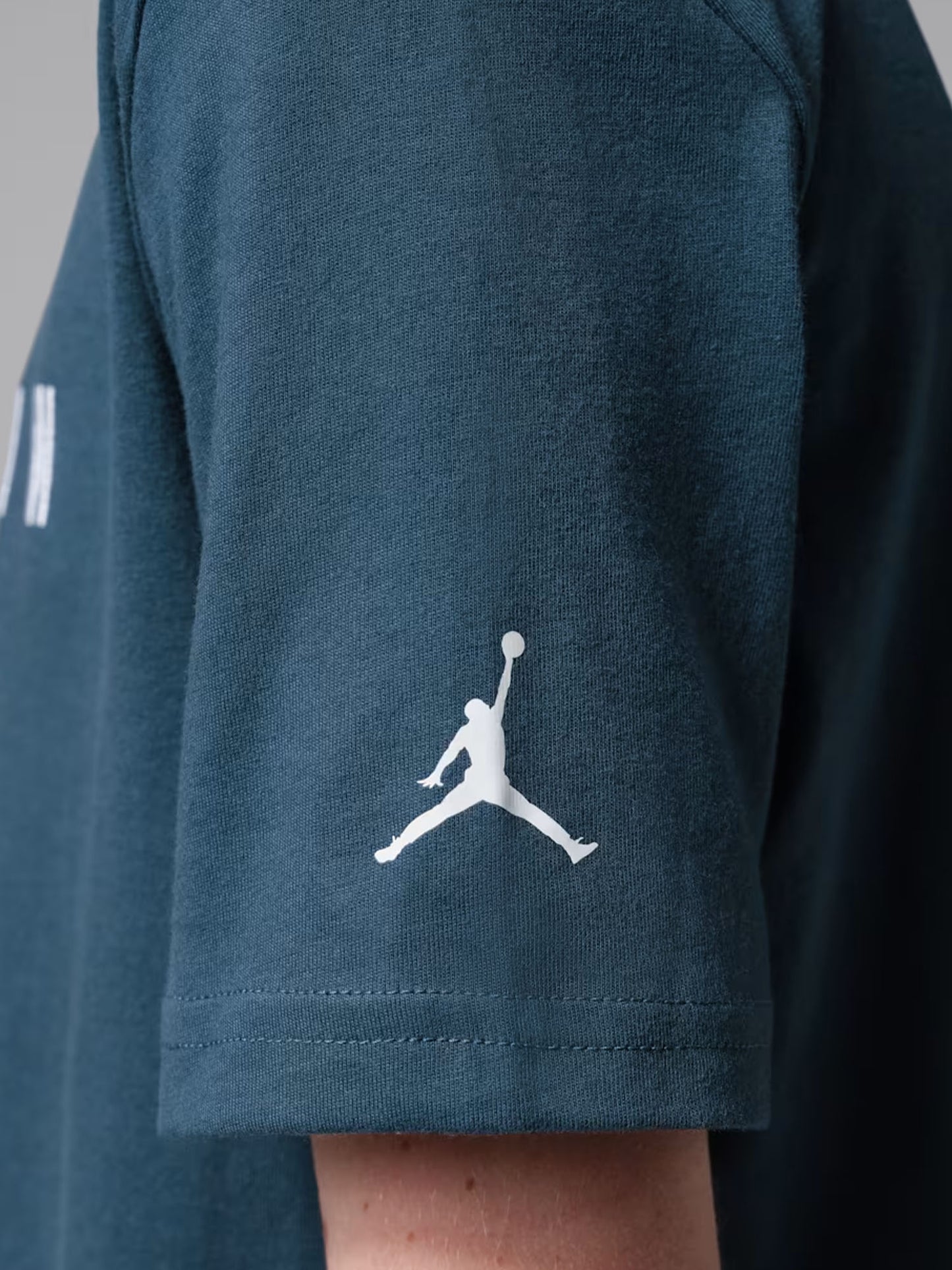 T-shirt Jordan unisex bambino con logo ricamato blu