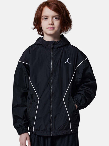 Giacca con cappuccio Jordan nera da bambino