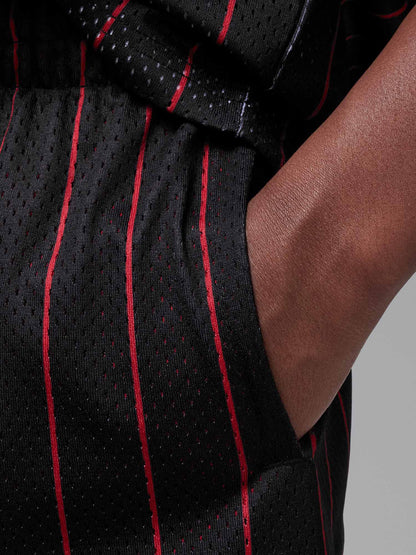 SHORT LOGATO JORDAN DA BAMBINO ROSSO NERO