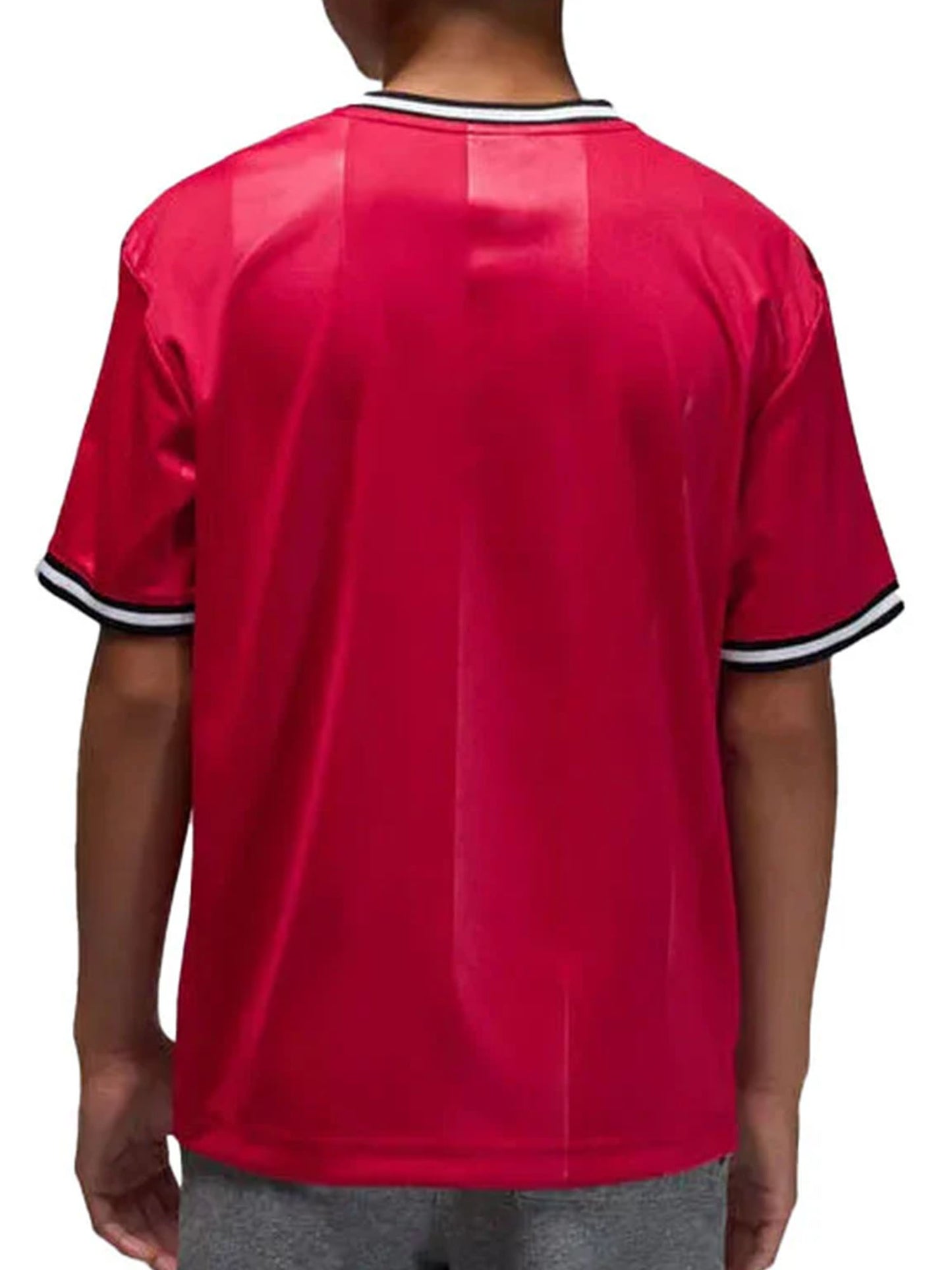 T-shirt Jordan unisex bambino in rosso per uso sportivo