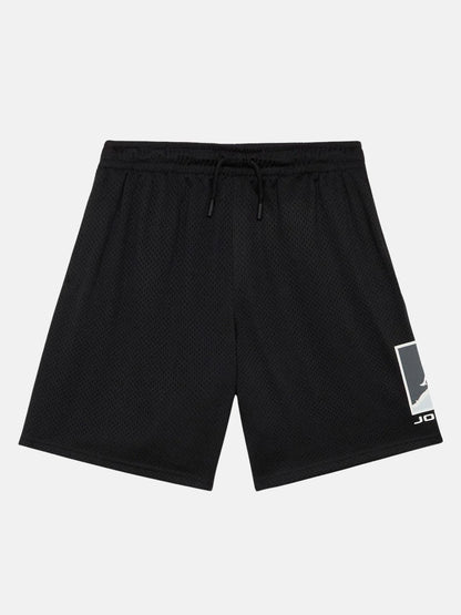 Shorts Jordan Brooklyn Baseline unisex bambino neri per attività sportiva