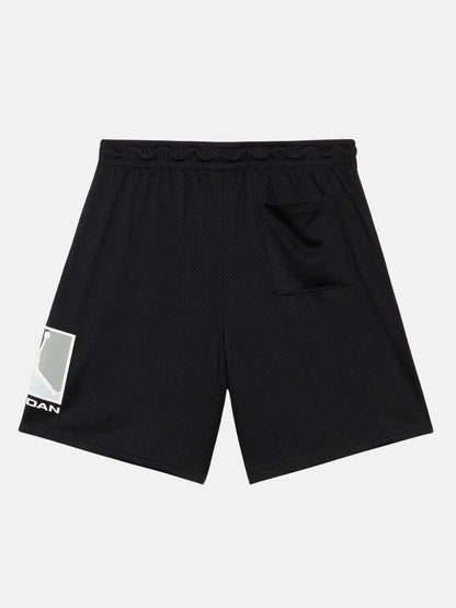 Shorts Jordan Brooklyn Baseline unisex bambino neri per attività sportiva