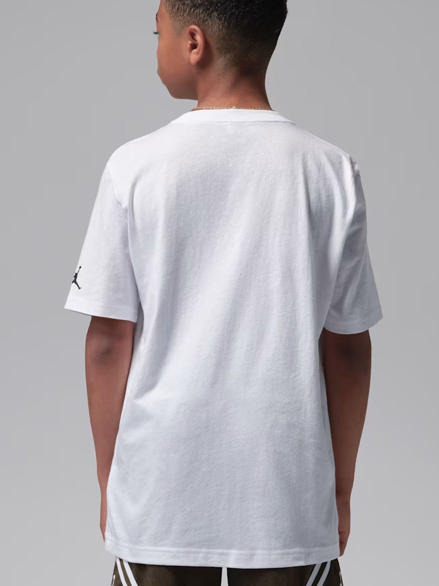T-shirt Jordan a maniche corte per bambino unisex bianca