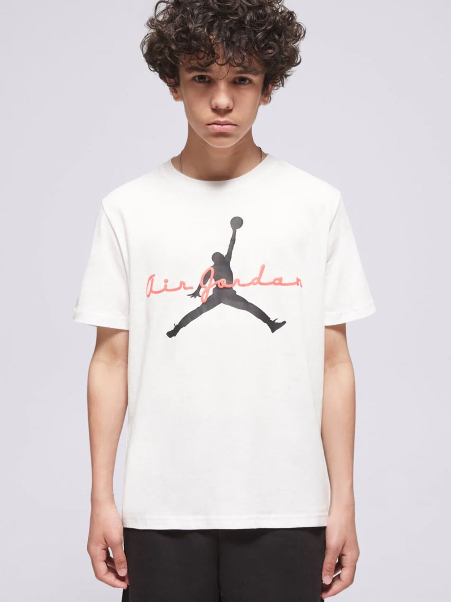 Nike Jordan B, t-shirt a maniche corte per bambino unisex bianca