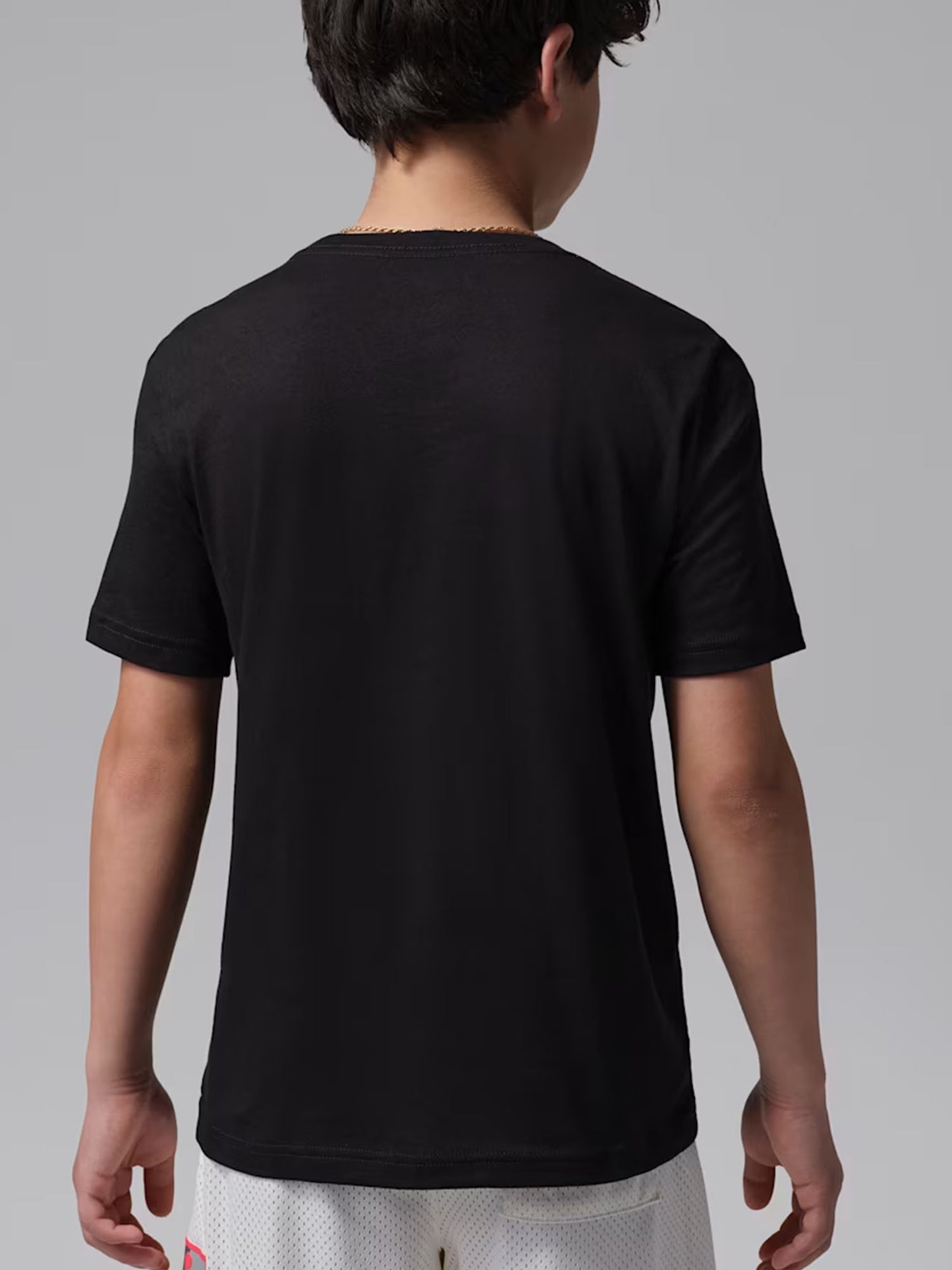 Nike Jordan B, t-shirt unisex bambino nera a manica corta estiva