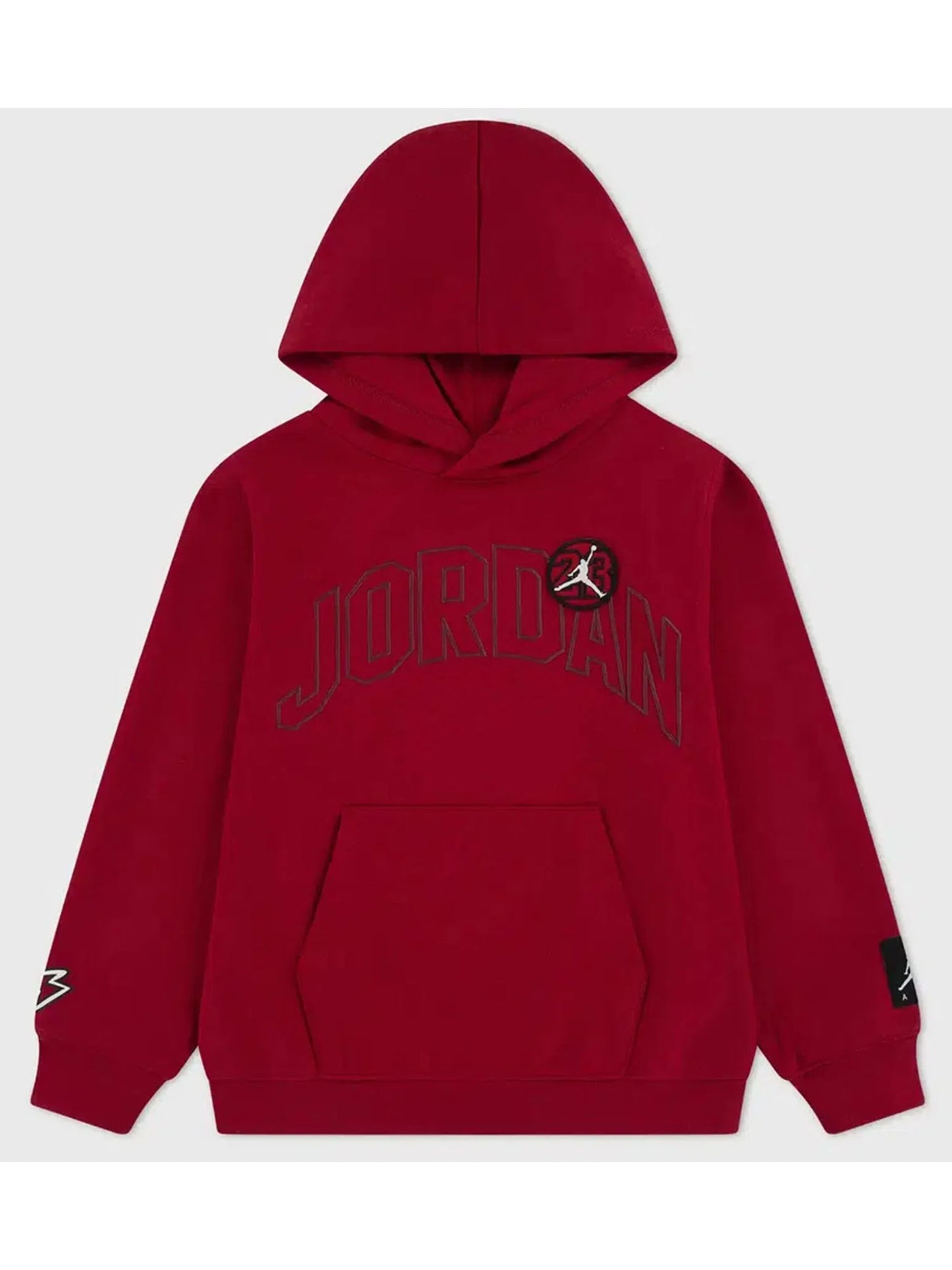 Jordan B., felpa con cappuccio unisex bambino rossa