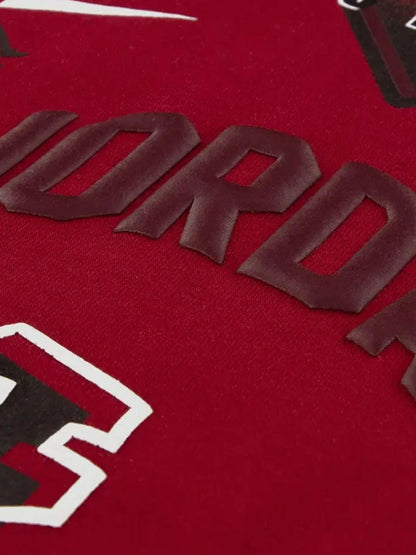 Jordan B., felpa con cappuccio unisex bambino rossa
