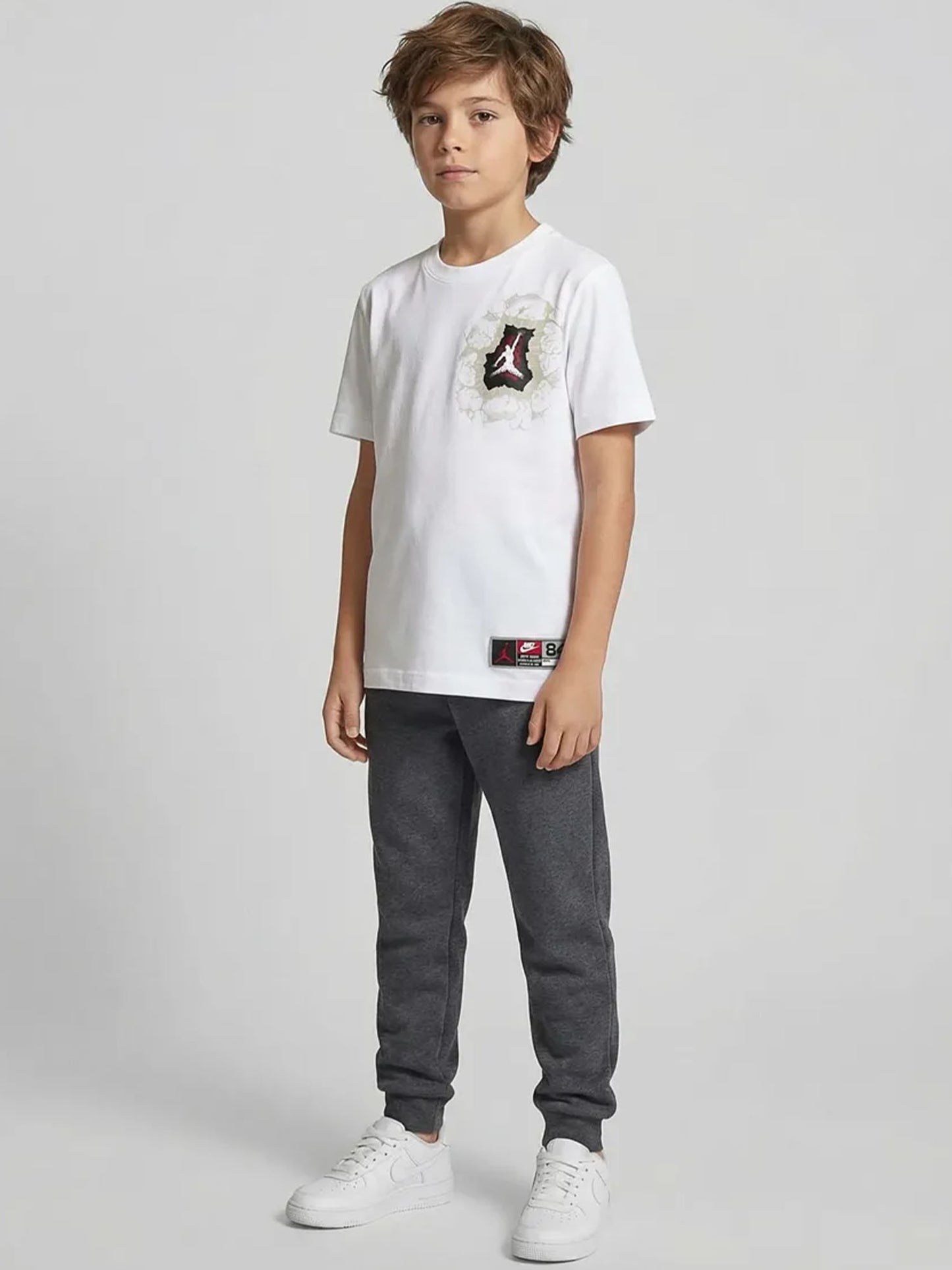 T-shirt Jordan Breakthrough unisex bambino bianca