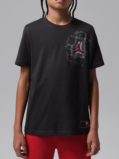 Nike Jordan B, t-shirt sportiva unisex bambino grigia
