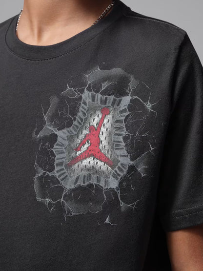Nike Jordan B, t-shirt sportiva unisex bambino grigia