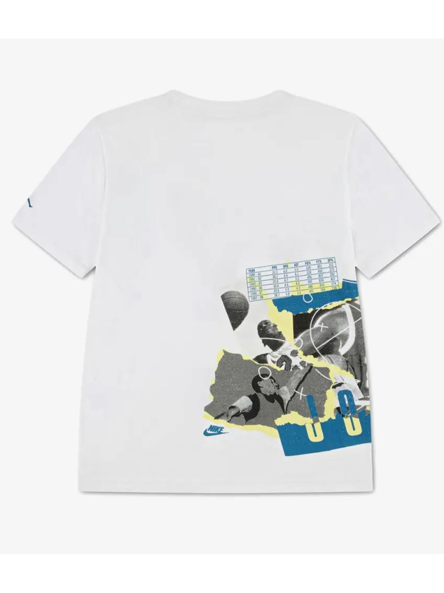 Nike Jordan B, t-shirt sportiva a maniche corte per bambino unisex bianca