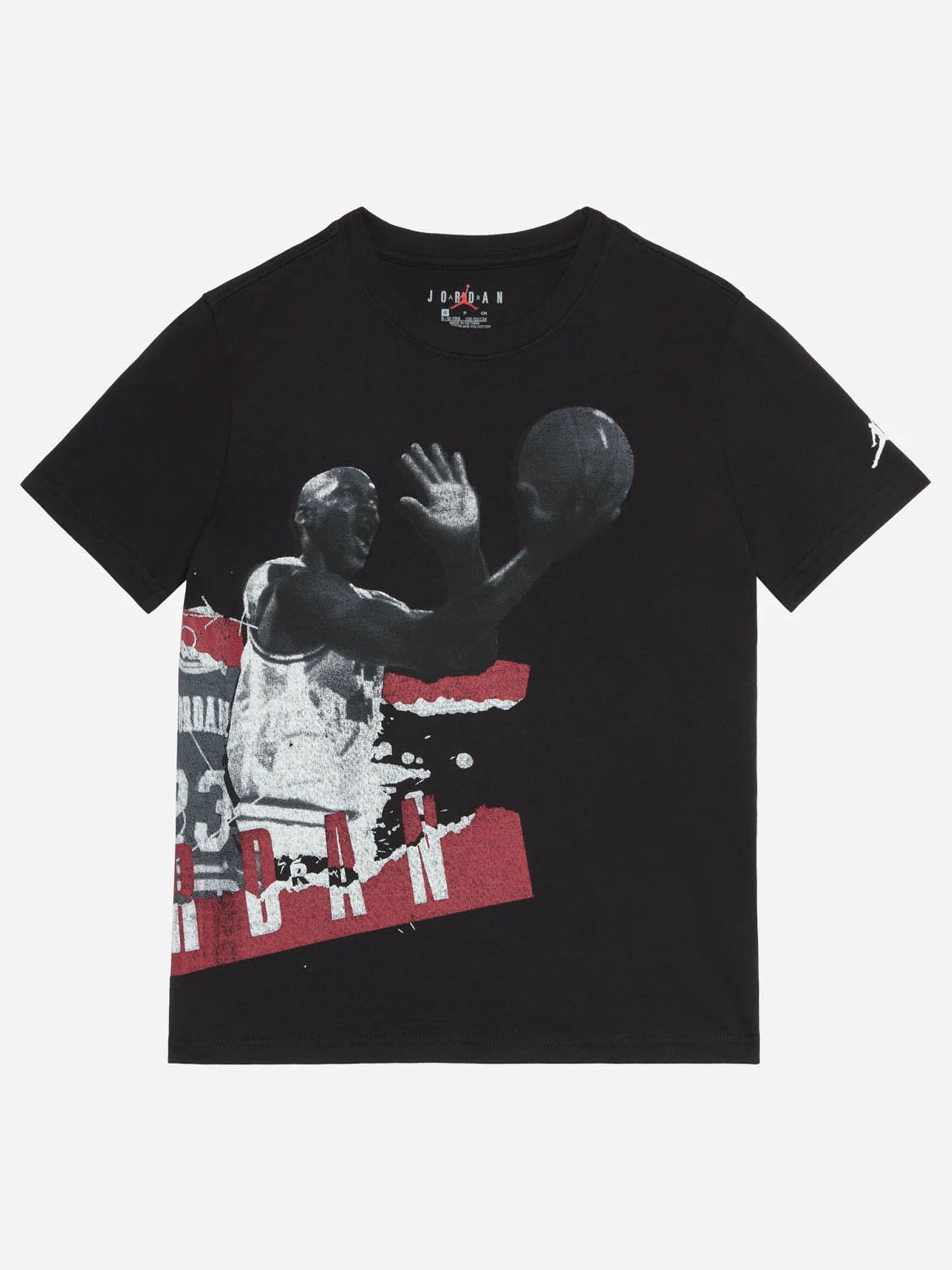 Nike Jordan T-shirt unisex bambino nera con logo Jumpman