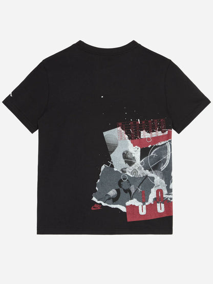Nike Jordan T-shirt unisex bambino nera con logo Jumpman