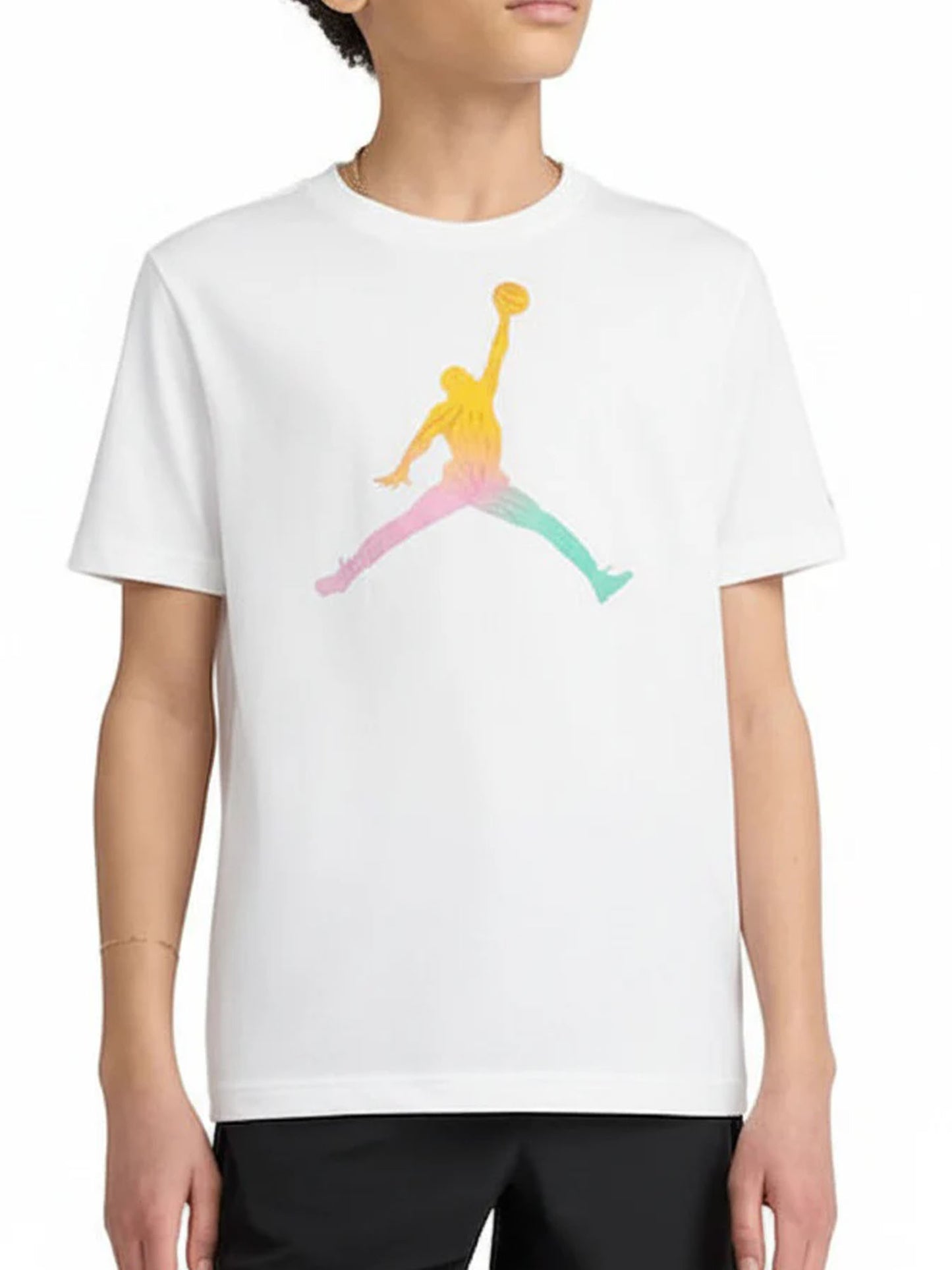 T-shirt Jordan B. maniche corte unisex bambino bianca