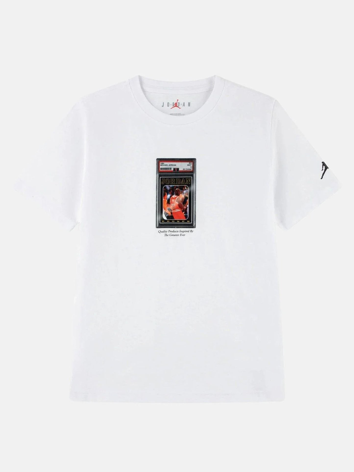 T-shirt Nike Jordan B bianca a maniche corte per bambino