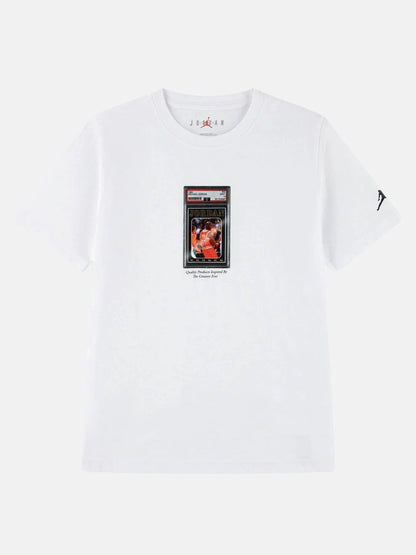 T-shirt Nike Jordan B bianca a maniche corte per bambino