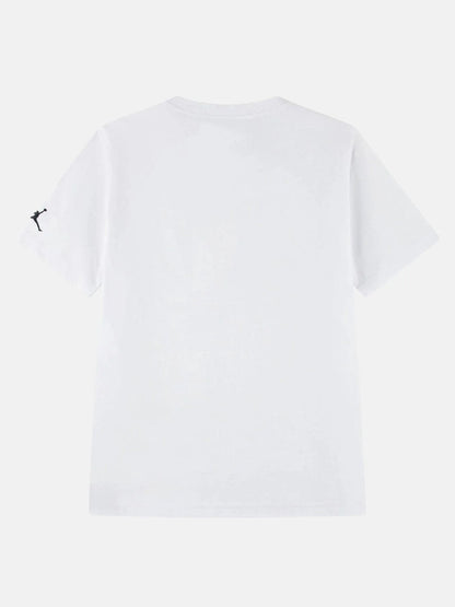 T-shirt Nike Jordan B bianca a maniche corte per bambino