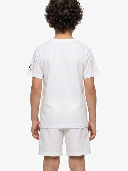 Nike Jordan, t-shirt unisex bambino bianca con stampa Jumpman