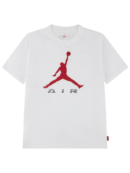 Nike Jordan B., t-shirt a maniche lunghe unisex bambino bianca