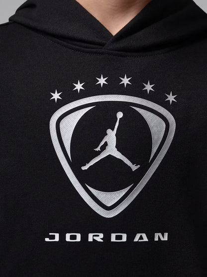 Nike Jordan Big Kids Football Club, felpa unisex bambino nera