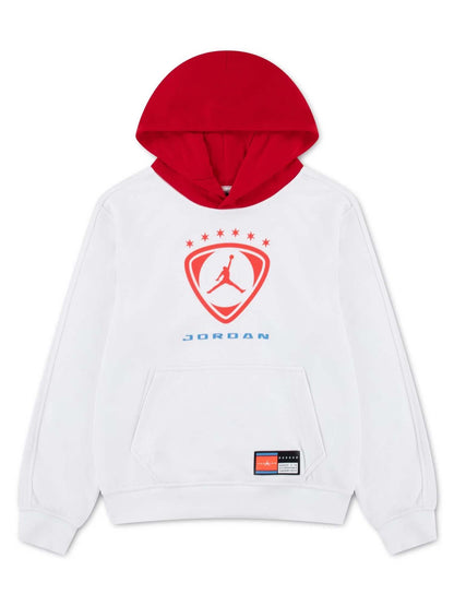 Nike Jordan Big Kids Football Club, felpa unisex bambino bianca