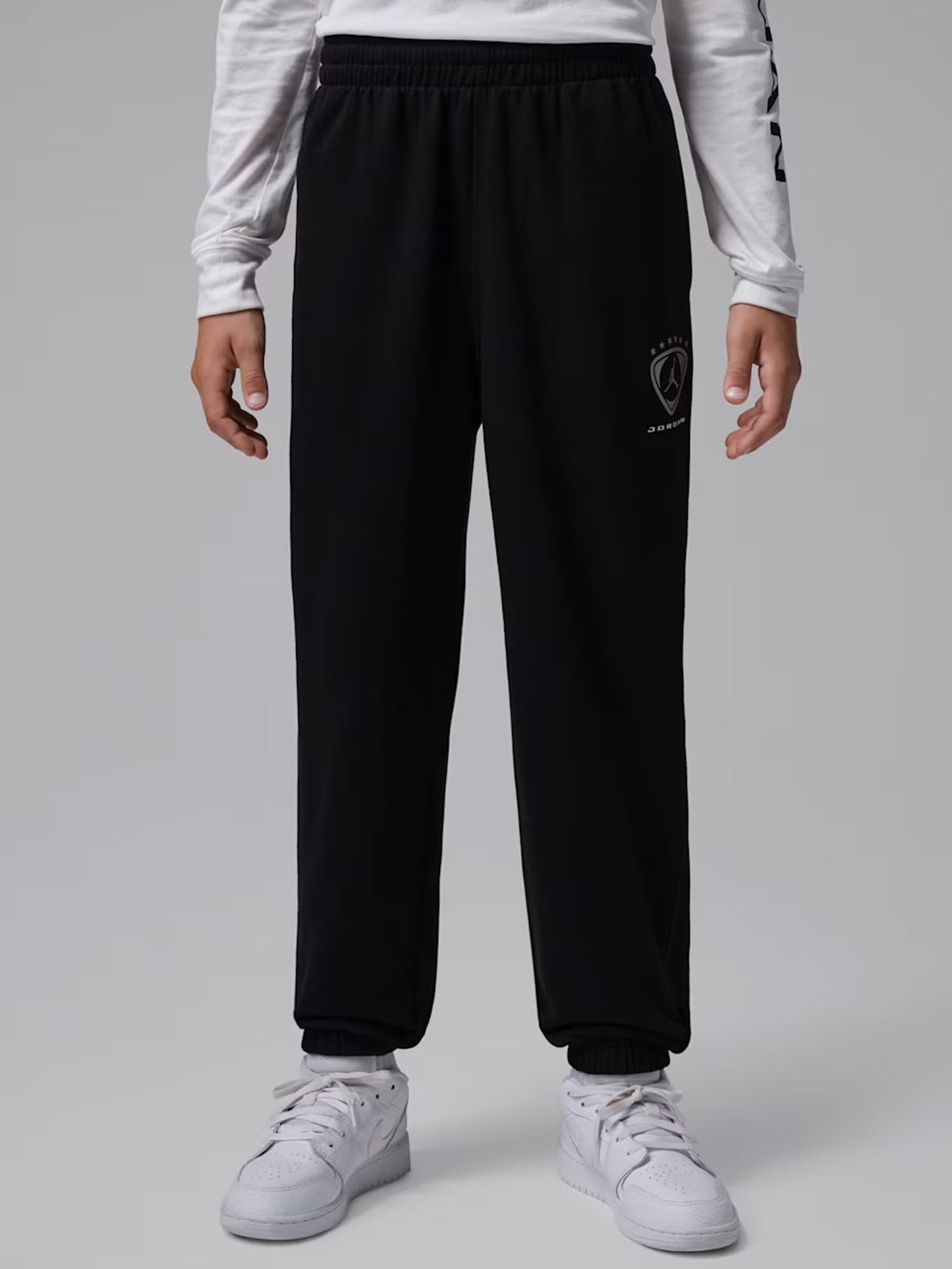 Nike Jordan B. Panta Ft, pantaloni unisex bambino neri