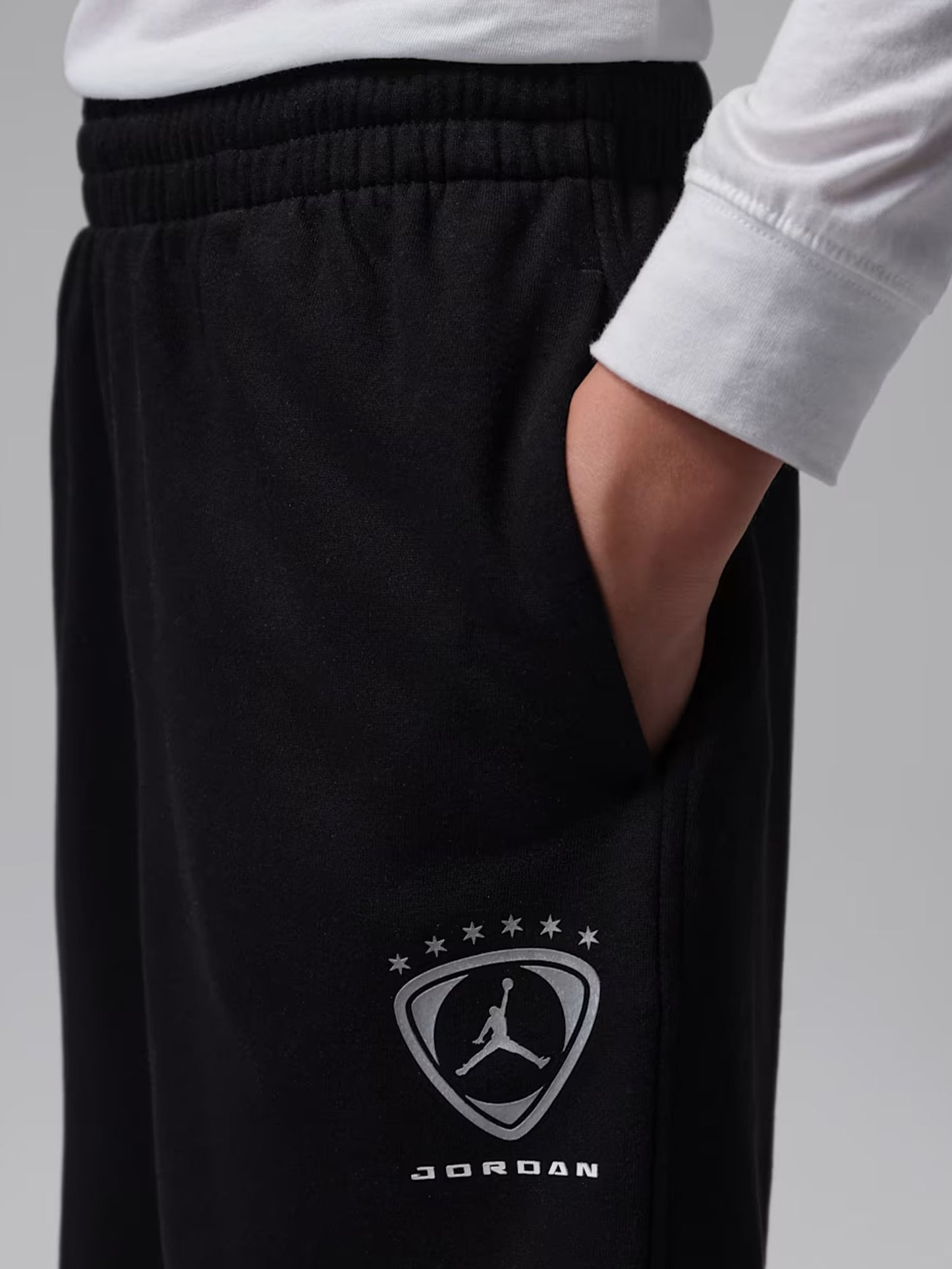 Nike Jordan B. Panta Ft, pantaloni unisex bambino neri