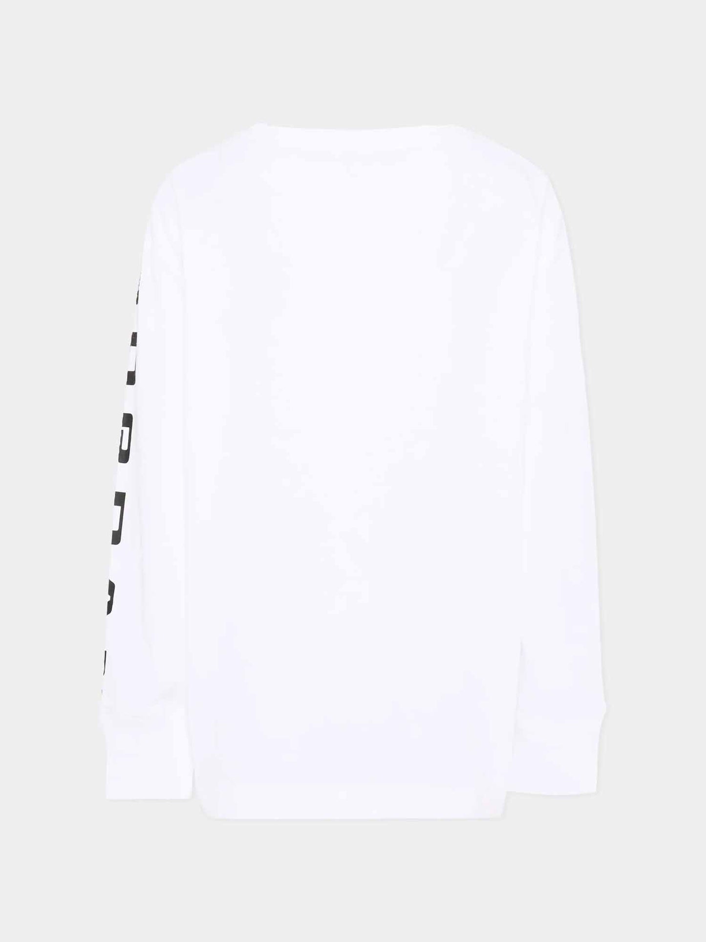 Nike Jordan B., t-shirt a maniche lunghe unisex bambino bianca