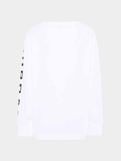 Nike Jordan B., t-shirt a maniche lunghe unisex bambino bianca