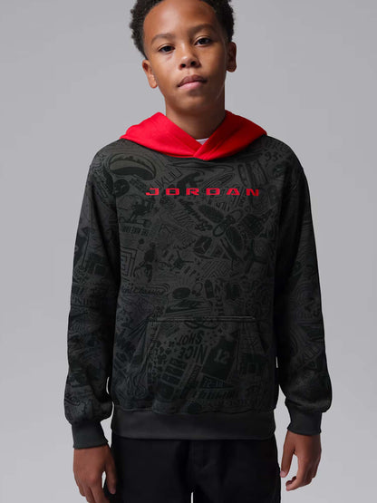 Nike Jordan Big Kids, felpa unisex bambino grigia