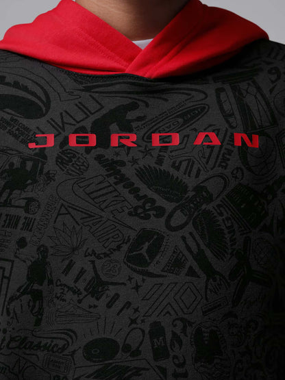 Nike Jordan Big Kids, felpa unisex bambino grigia