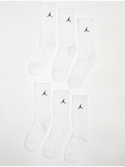 CALZE 6 PAIA JORDAN DA BAMBINI BIANCO