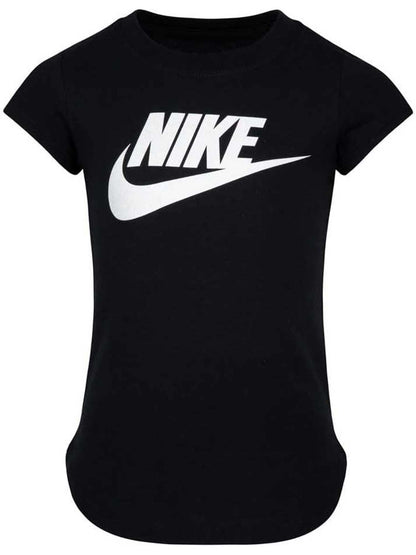 T-SHIRT CON LOGO GLITTERATO NIKE DA BAMBINA NERO