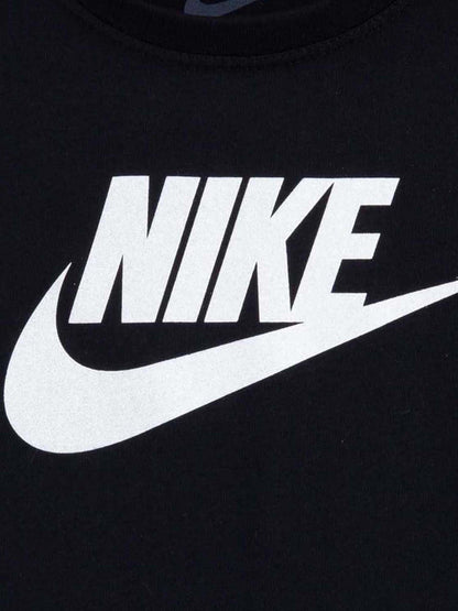 T-SHIRT CON LOGO GLITTERATO NIKE DA BAMBINA NERO